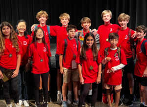 Middle School students at the Florida State Chinese Competition