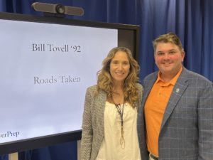 Bill Tovell ‘92 with Daniela Brenha