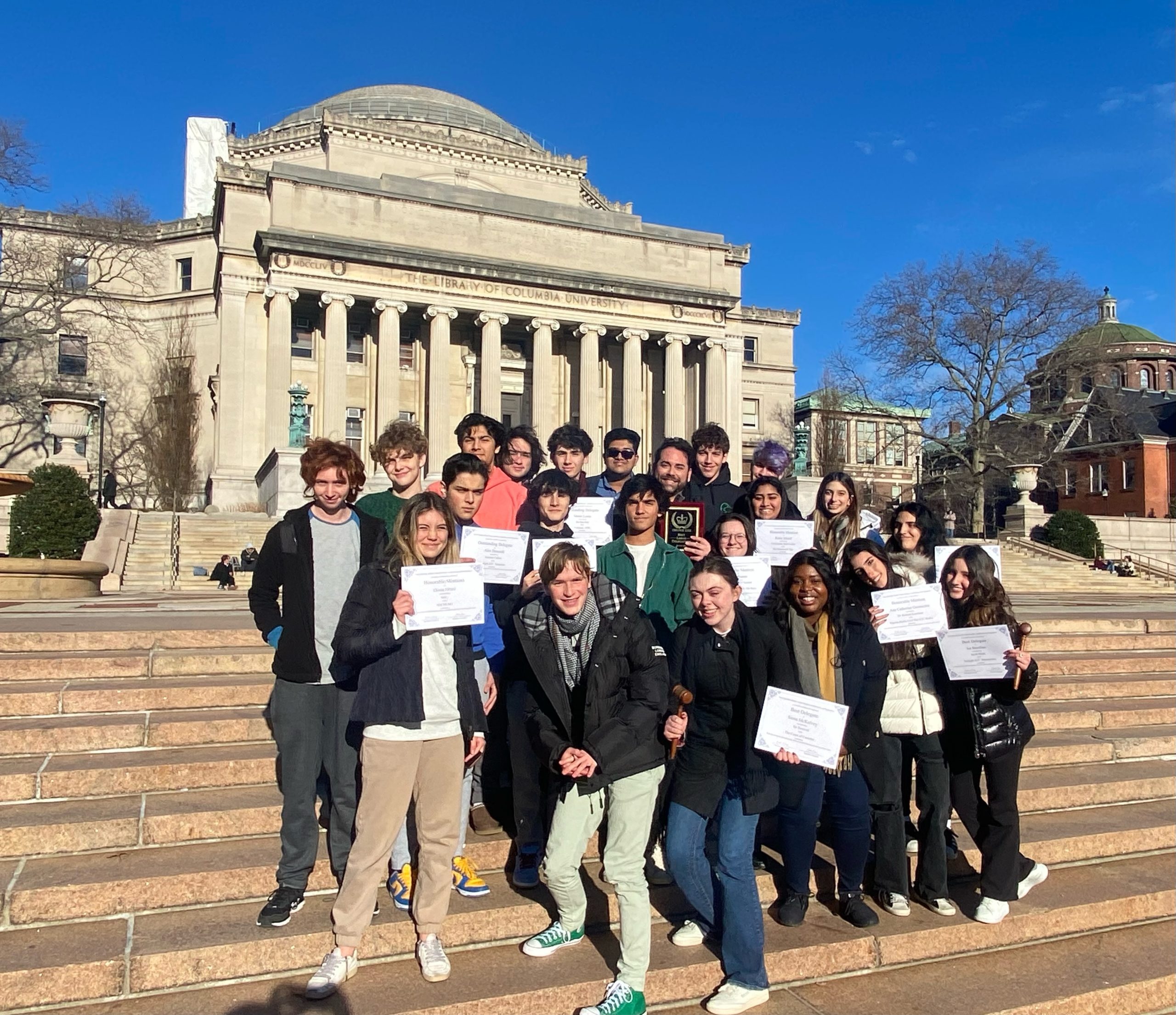 Model UN Team Recognized as Best Large Delegation at Columbia