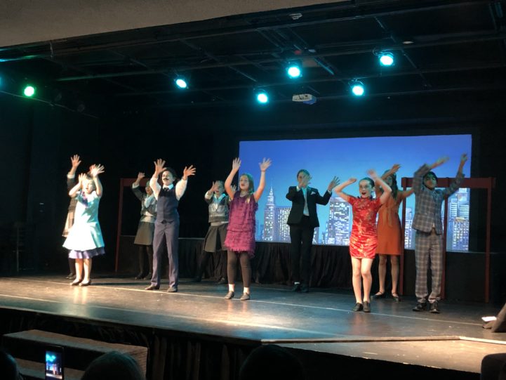 Students performing at summer Broadway camp