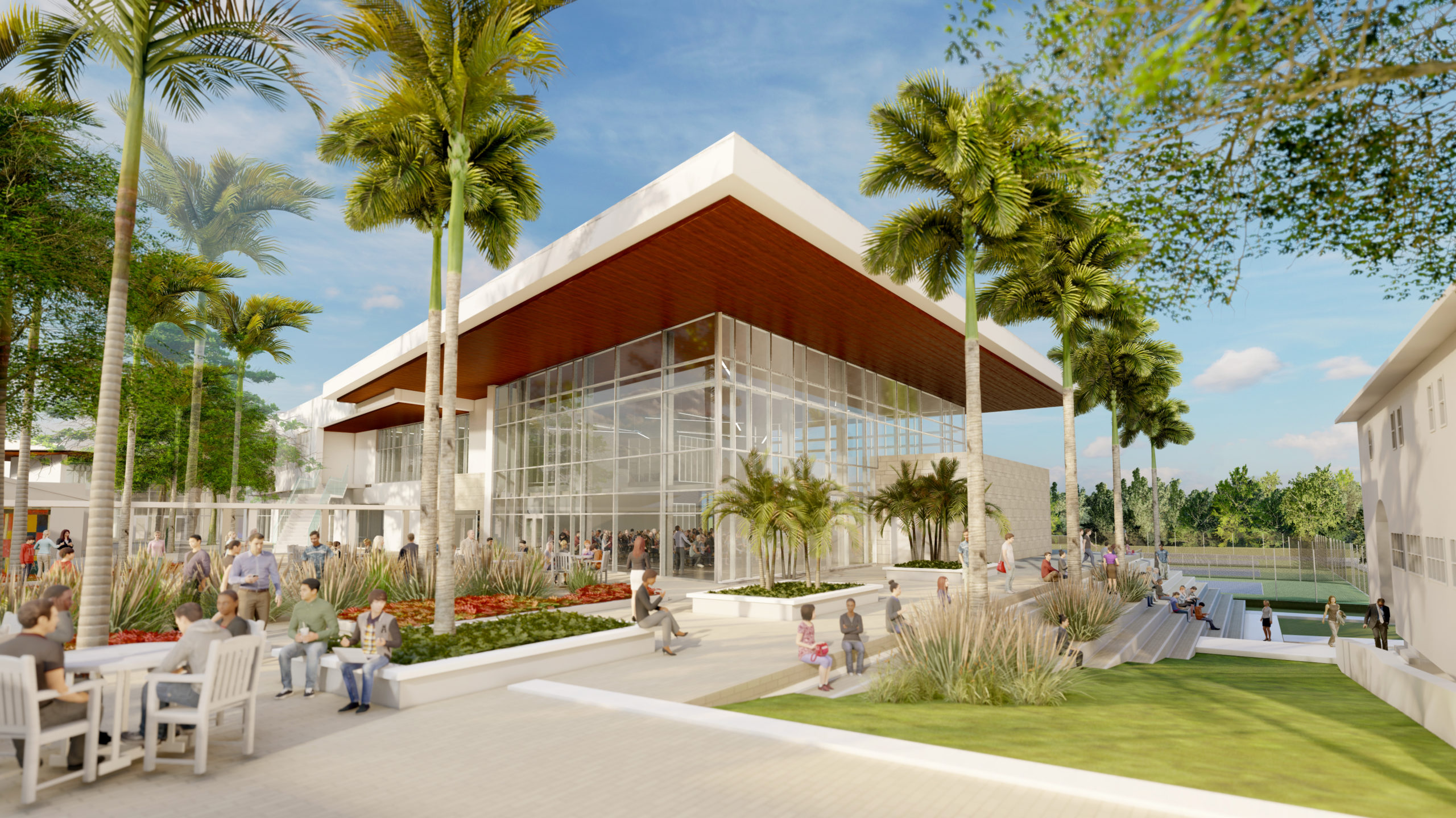 A rendering of what our Student Life Center will look like