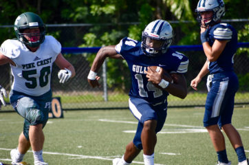 Football boys running