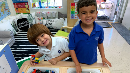 Primary school boys playing