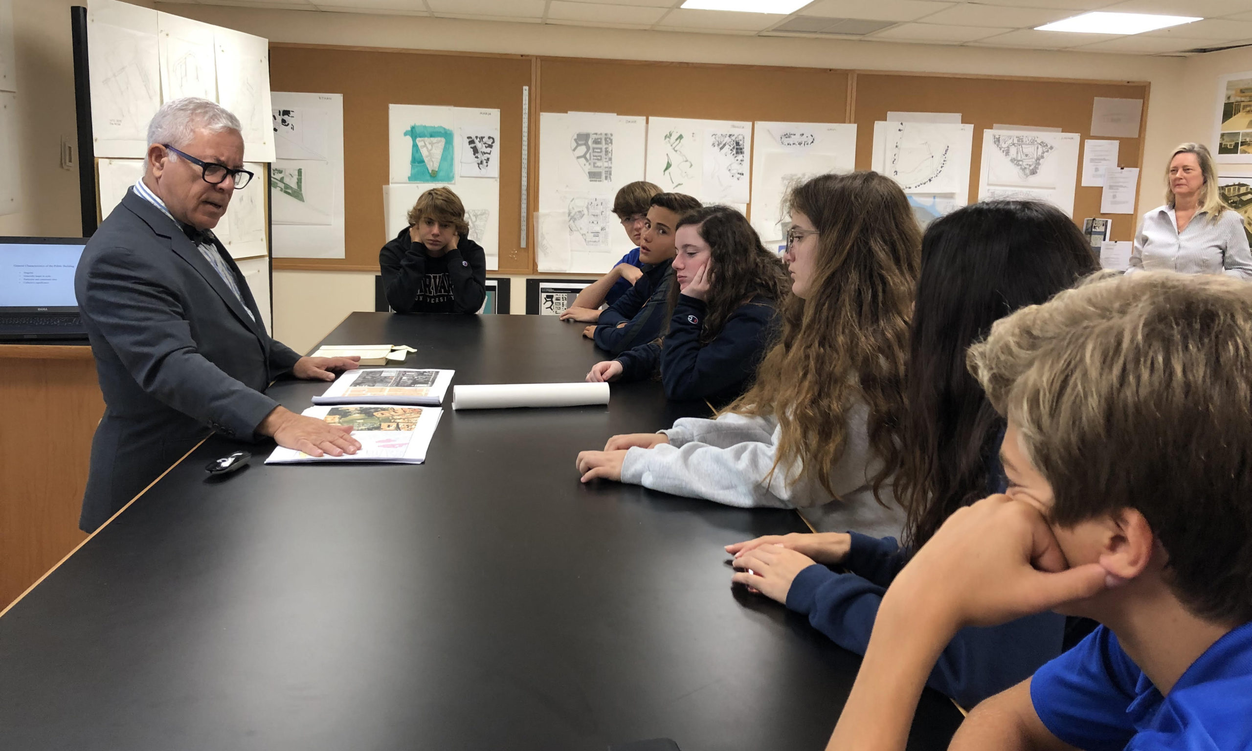 The Institute of Classical Architecture & Art (ICAA) sponsored a three-week workshop in Classical Design at Gulliver Prep.