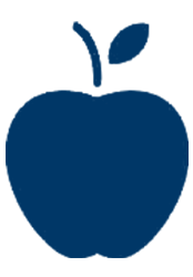 Blue apple icon