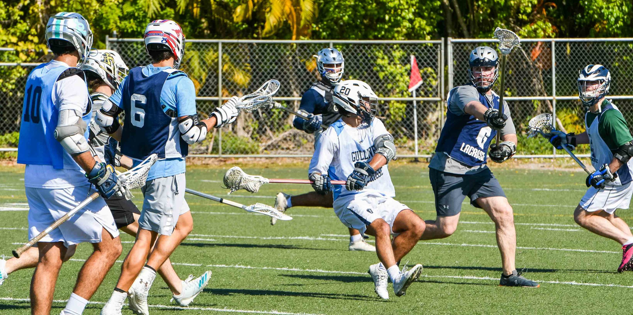 Boys playing lacrosse