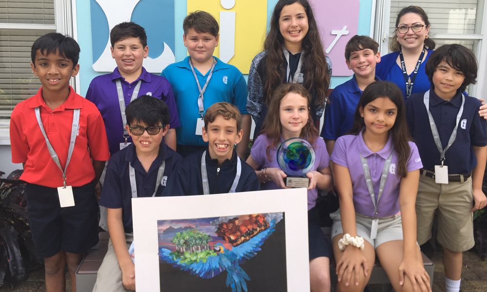 Fifth grade students won the 2020 Pinecrest Gardens Environmental Arts Contest.