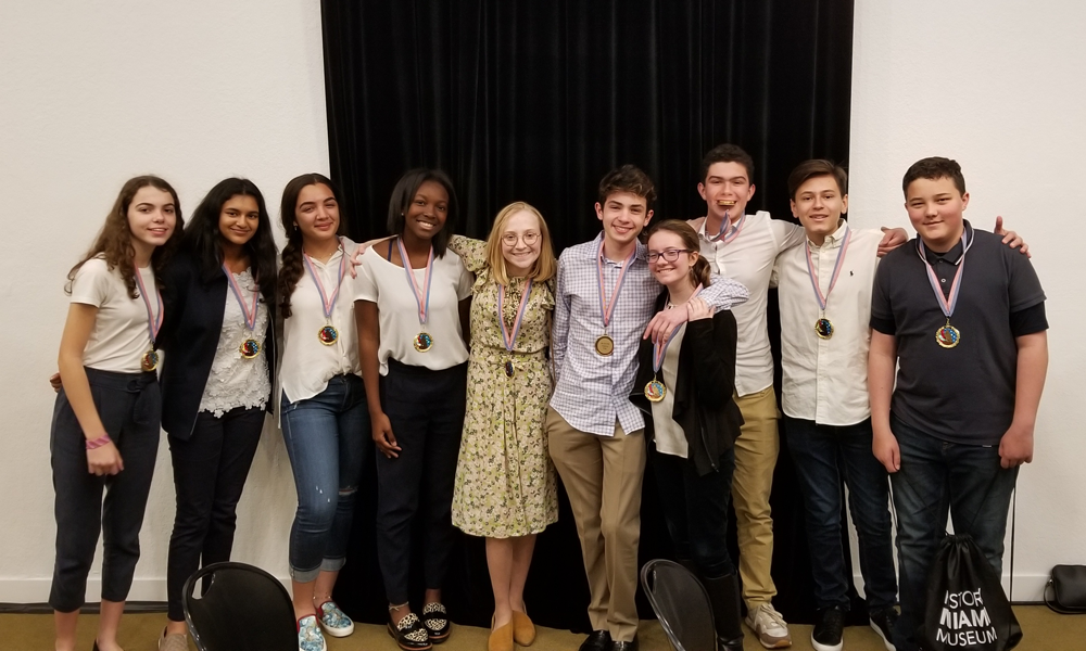 Students at Miami-Dade History Fair