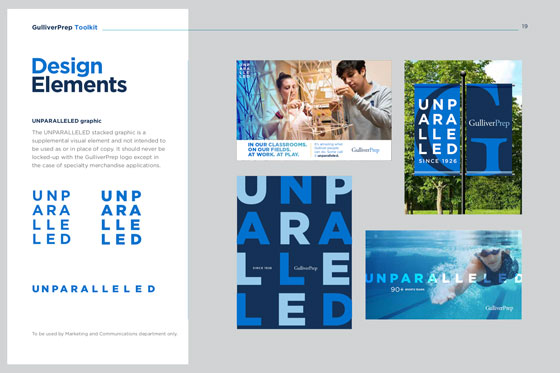 Gulliver Prep branding elements