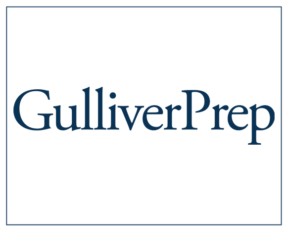 Gulliver Prep logo in navy blue