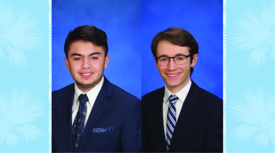 Joao Carvello '21 and Jordan Schmidt '21- 2021 National Merit Scholarship winners