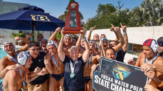 2024 Boys' Water Polo State Champions (credit: Miami Herald)