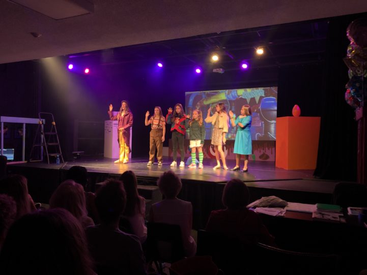 Students performing at summer Broadway camp
