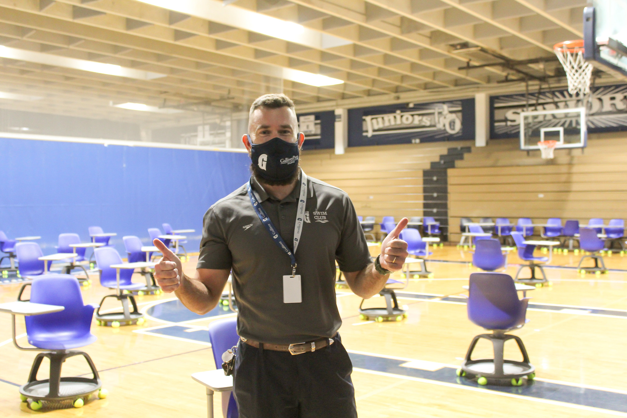 Jackson Leonard '09 in Gulliver Prep gym