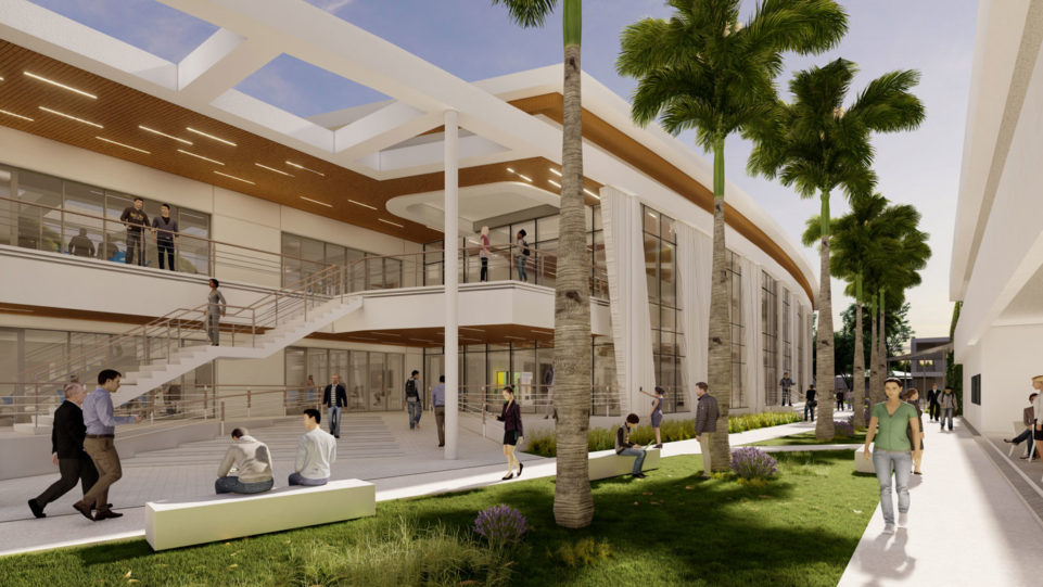 rendering of new academic building