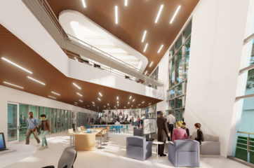 rendering of new academic building