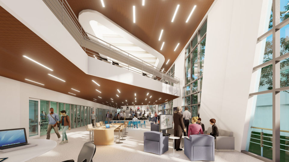 rendering of new academic building