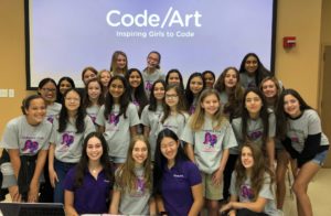 Code/Art Club Group Photo - Pinecrest 