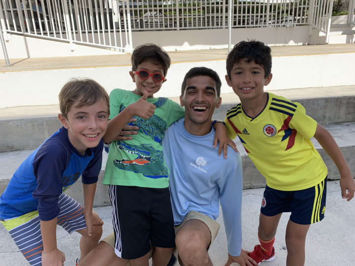 Children smiling at camp