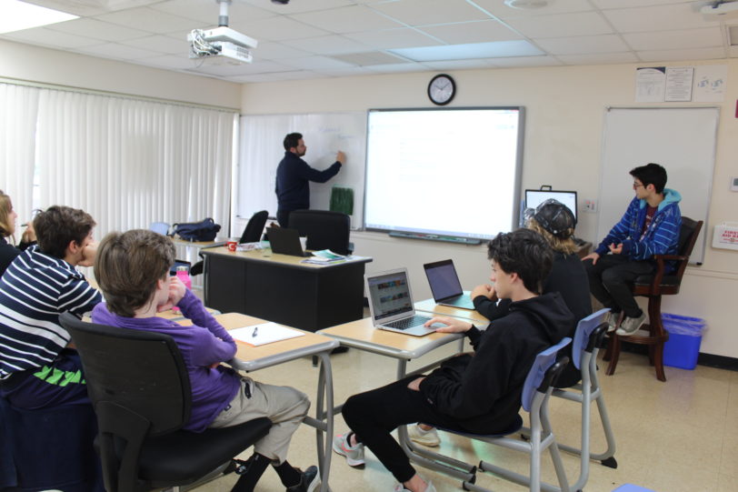 Group of students during class.