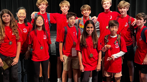 Middle School students at the Florida State Chinese Competition