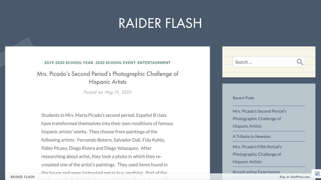 The Raider Flash - Gulliver Prep Middle School