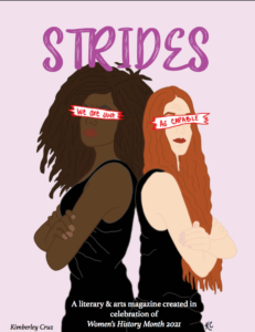 strides literary magazine back cover