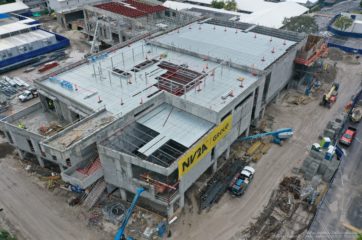 arial view of construction