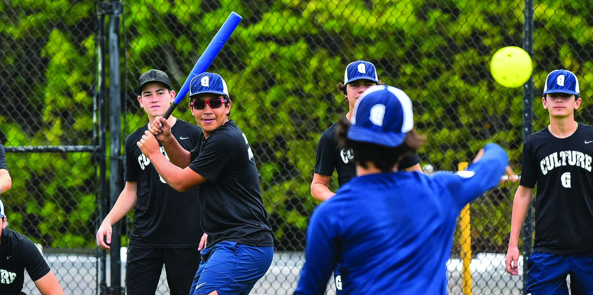Boys baseball practice
