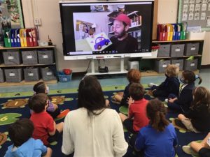 Teachers have modified their traditional Parent Reader events by inviting parents and close family members to Zoom into classes weekly as "mystery readers" to read stories to students.