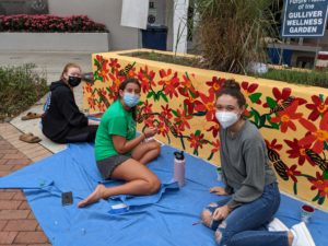 The Atrium at the Upper School is seeing new life in the form of a Wellness Garden