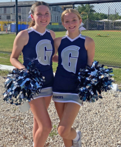 Middle School Cheer Captains, Alise Kling ‘26 and Tess Templeton-Werner ‘26