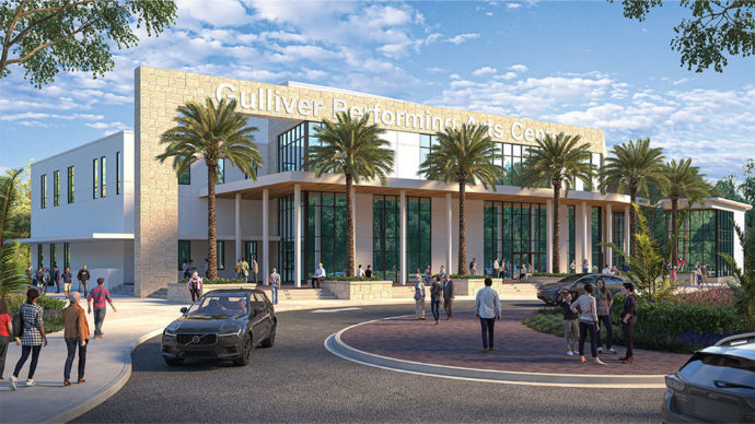 Exterior of building phase IV.